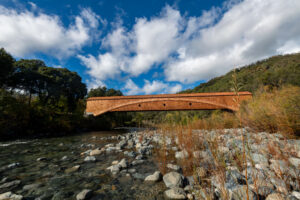 Bridge above the South Yuba River bed